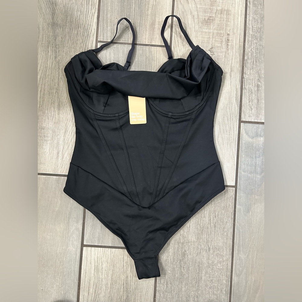 Popilush Shapewear Draped Bust Hourglass Corset Bodysuit, NWT, Size Small - Picture 8 of 10